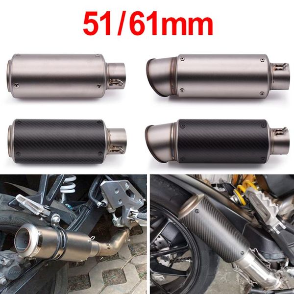 

universal 51mm 61mm motorcycle pipe exhaust with db killer muffler for s1000xr s1000r gs 1200 f650gs f700gs