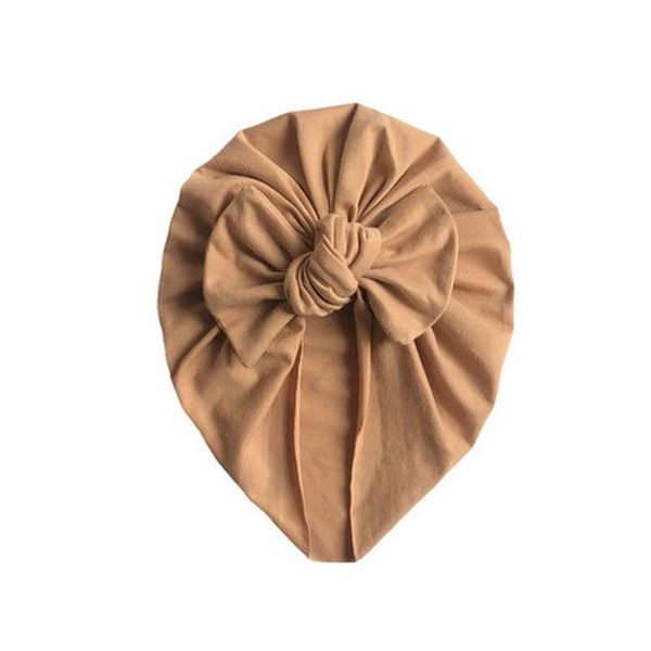 

baby solid color tire cap knotted children's bowknot knitted hat children turban pography accessory beanie caps & hats, Yellow