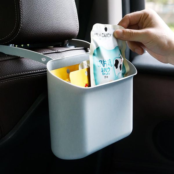 

car organizer trash can, hanging storage bin, detachable rear seat bag, box