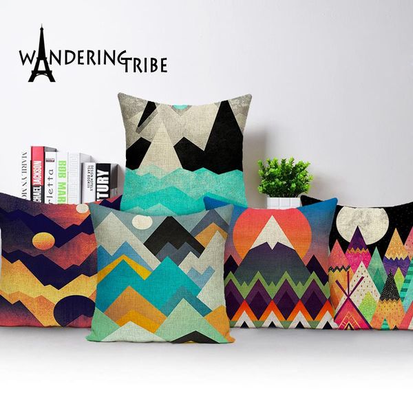 

ethnic cushion african style pillow cushions home soft sofa decorative linen custom pattern 45*45 covers cushion/decorative