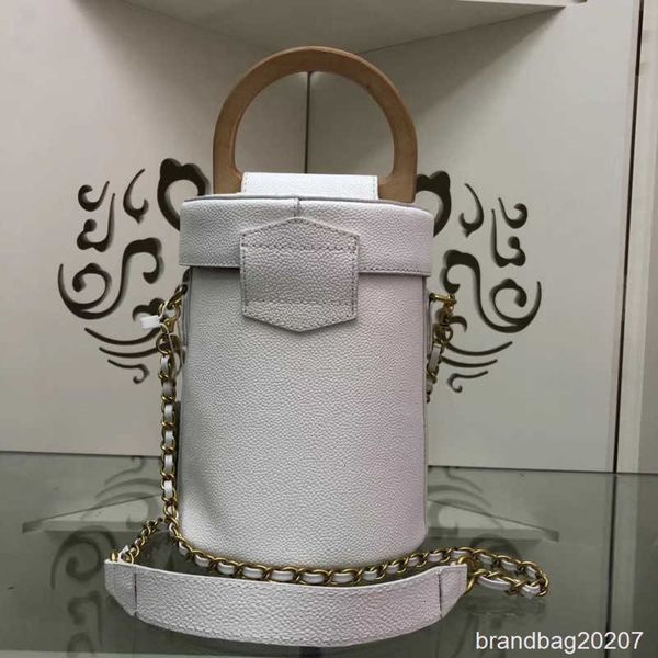 

2019 new fashion designer women handbags genuine leather handle shoulder mini bucket bags chain crossbody bags designer coin pruse tote 18cm