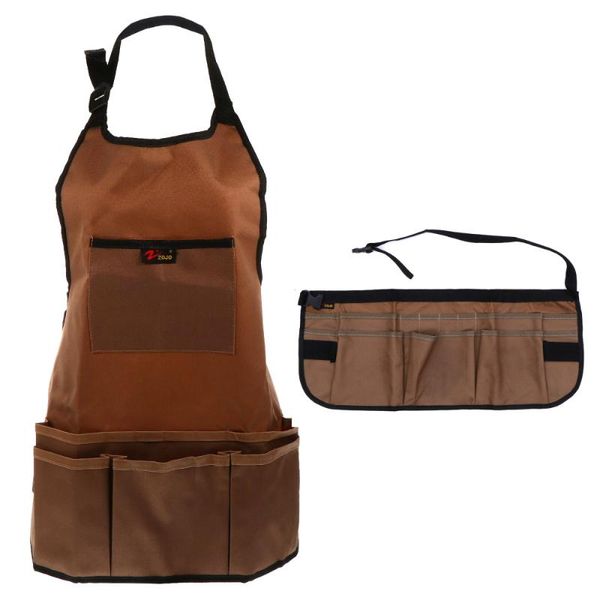 

aprons 2pcs gardening oxford cloth apron multi-functional practical
