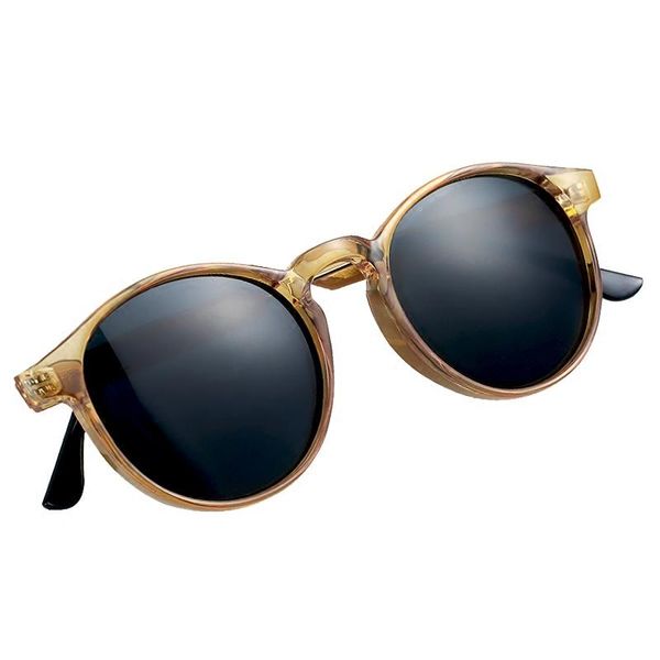 

fashion sunglasses frames women's small face style for round uv protection, Black