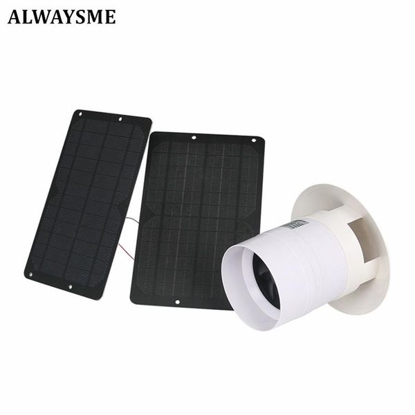 

parts alwaysme rv roof vent with solar panels for ,home,pet house etc.