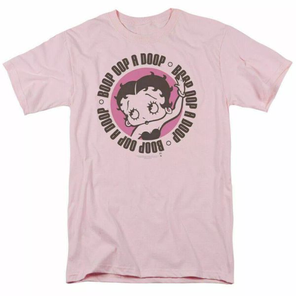 

betty boop oop a doop t shirt mens licensed cartoon merchandise light pink, White;black