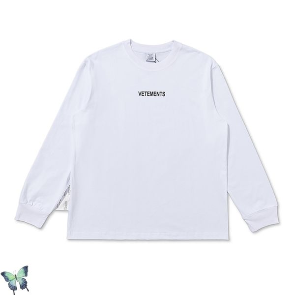 

autumn winter vetements casual sweatshirt men women cotton solid color sweatshirts pullover 210420, Black