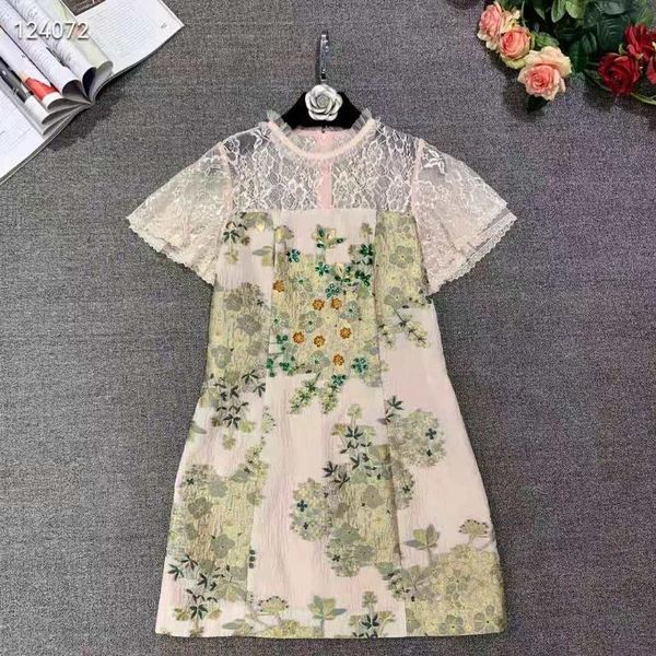 

casual dresses w0968 fashion women 2021 spring dress luxury european design party style, Black;gray