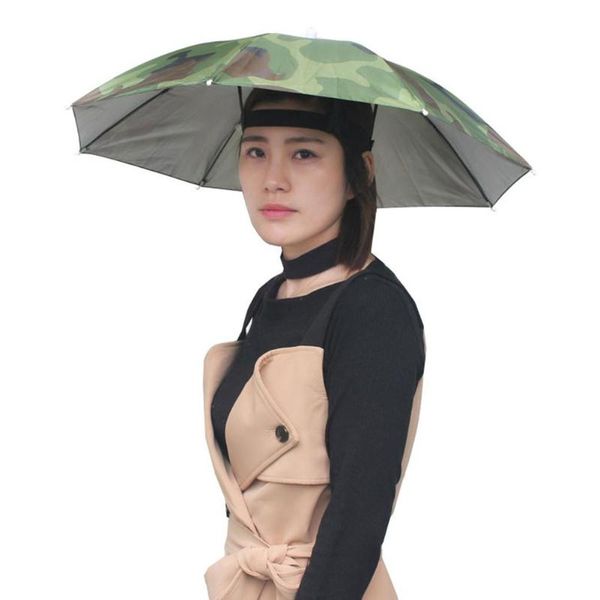 

umbrellas hobbylane outdoor folding sun umbrella golf fishing hat for camping head