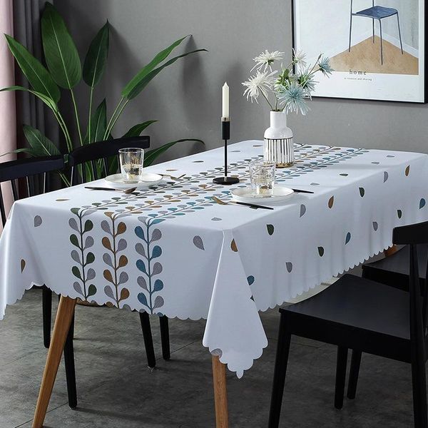 

table cloth rectangular tablecloth waterproof washable pvc wipable for kitchen dinning tablebuffet deco