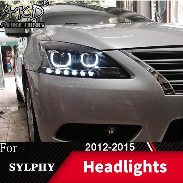 

other lighting system akd head lamp for sylphy led headlight 2012-2021 headlights drl turn signal high beam angel eye projector lens