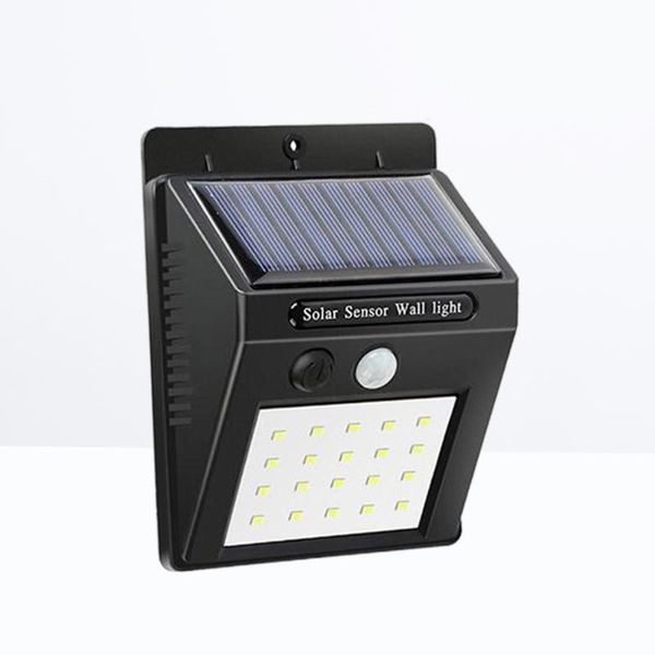 

solar lamps 20led powered wall light infrared motion sensor lights outdoor garden lamp (20 leds, slight light)