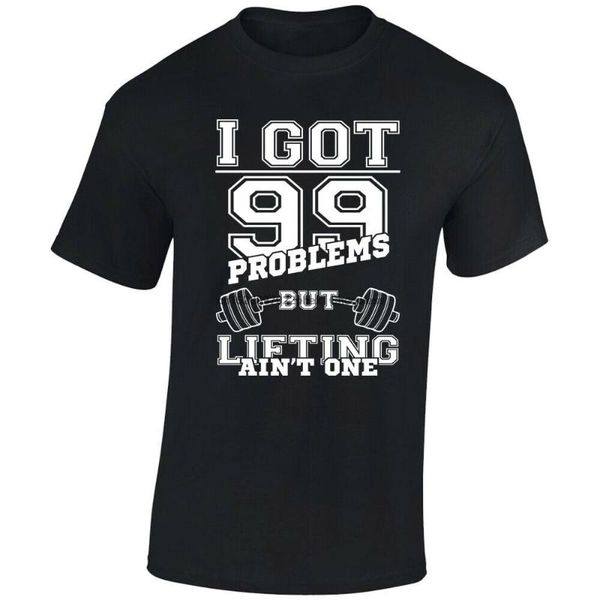 

men's t-shirts i got 99 problems lifting t shirt gym fitness unisex, White;black