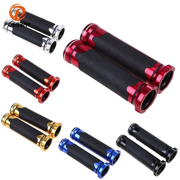

handlebars possbay 1 pair motorcycle universal handle bar grips fit motorbike left side 7/8" 22mm right 1" 25mm scooter handlebar
