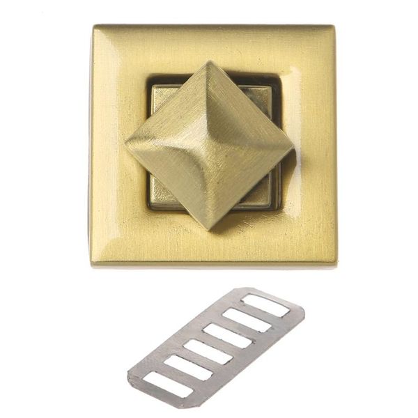 

bag parts & accessories square shape clasp turn lock twist locks diy messenger handbag hardware, Black