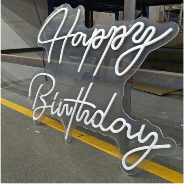 

other lighting bulbs & tubes ohaneonk party happy birthday neon light decoration sign custom decor led signs for