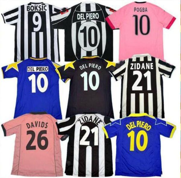 

retro del piero montero soccer jersey 84 85 92 95 96 97 98 99 02 03 11 12 15 16 platini zidane inzaghi rossi vieri davids football shirt, Black;yellow