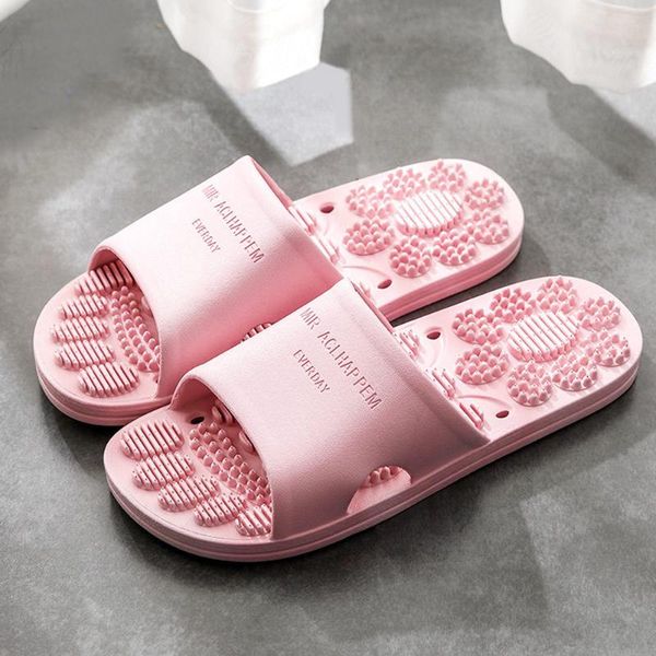

point foot massage slippers women men non-slip massager slipper for home el health care feet, Black
