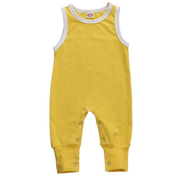 

jumpsuits baby & children's 0-24m infant born boys sleeveless solid romper jumpsuit, Blue