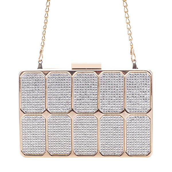 

fashion evening bag 2021 inlaid diamond hand women's trend water drill large capacity clip banquet