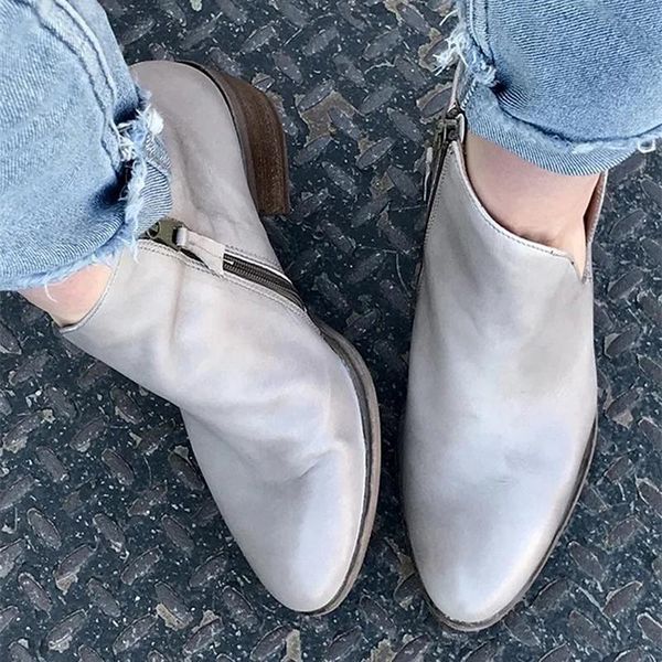

boots fashion woman pu leather winter ankle women shoes booties platform warm non-slip women's 2021, Black
