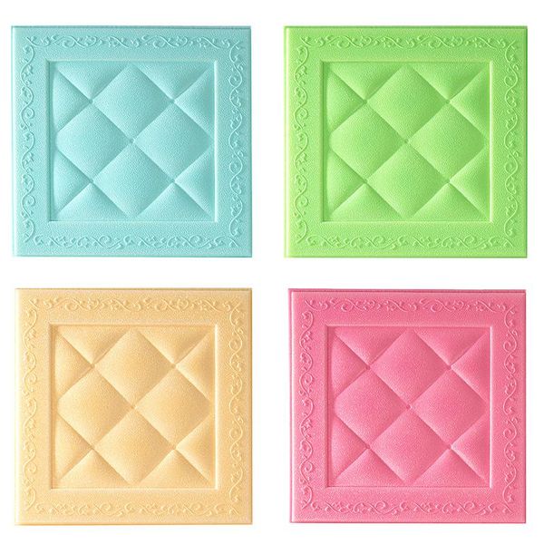 

wallpapers 1pc xpe 3d wall sticker self-adhesive panels modern home decor decorative foam panel murals for decors room wallpaper