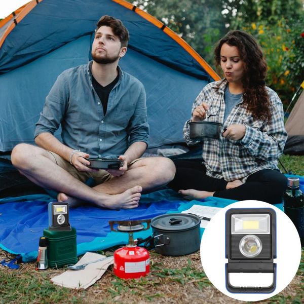 

portable lanterns 1pc hard light solar hand lamp cob charging searchlight led outdoor work