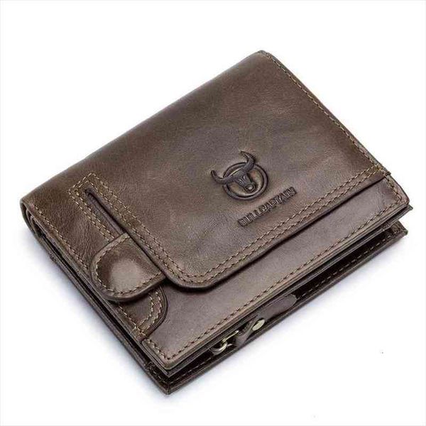 

bullcaptain vintage leather men wallet purse short slim male purses money bag credit card holder bags billetera hombre carteria, Red;black