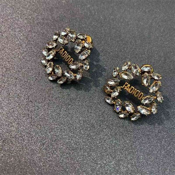 

round earrings shape ears full of wheat drill women's style, Silver