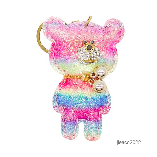 

keys chain mickings lovely schoolbag plush doll bear gift, Silver