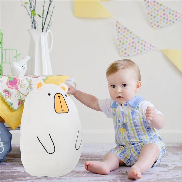 

pillow 1pc bear modeling throw creative doll cushion bedroom decor white