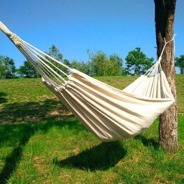 

camp furniture rollover prevention camping canvas hanging swing bed for patio travel hiking 200x150cm actual use areadouble hammock outdoor