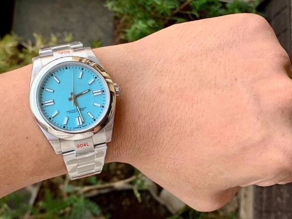 

t-blue ewf ew 41mm 36mm 31mm men women 3230 automatic watch wristwatch sapphire waterproof 904l steel 124300 lovers bracelet watches, Slivery;brown