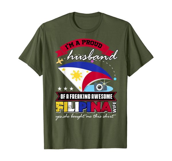 

I'm A Proud Husband Of An Awesome Filipina Wife T Shirt, Mainly pictures