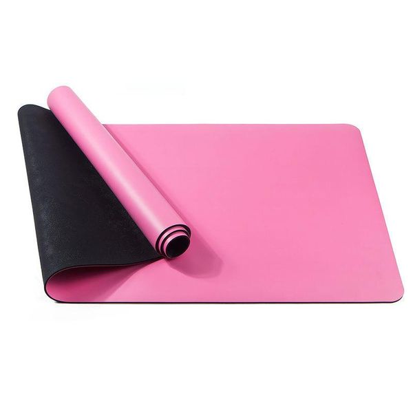 

pu natural rubber 5mm yoga mat non-slip widen without position line gym fitness mats pads carpet bag