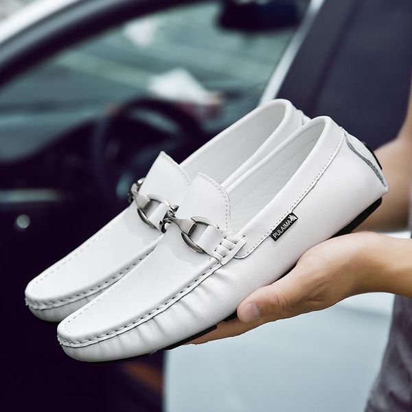 

dress shoes soft and comfortable driving men's business casual leather suitable for wedding party zapatos de hombre 38-44, Black