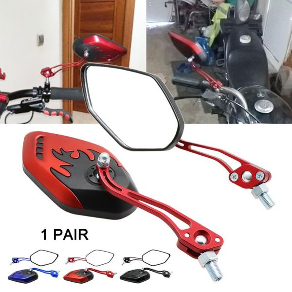 

motorcycle mirrors 1set rotation universal rearview scooter rear view side back 8mm 10mm