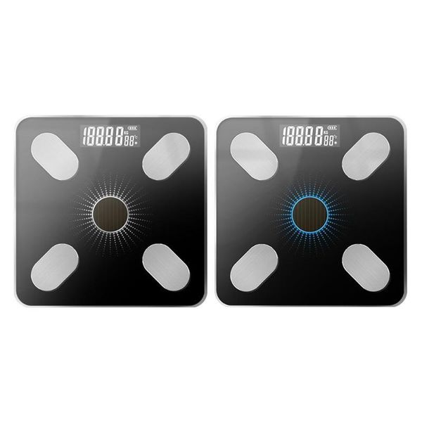 

solar charging electronic smart voice lcd bluetooth app body fat scales support drop bathroom & kitchen