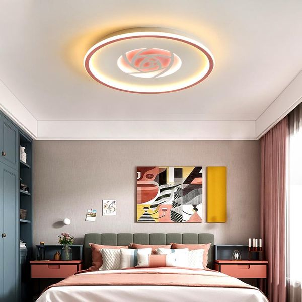 

chandeliers rose flower shape indoor home chandelier lamps modern led for children room study bathroom living simple style decoration