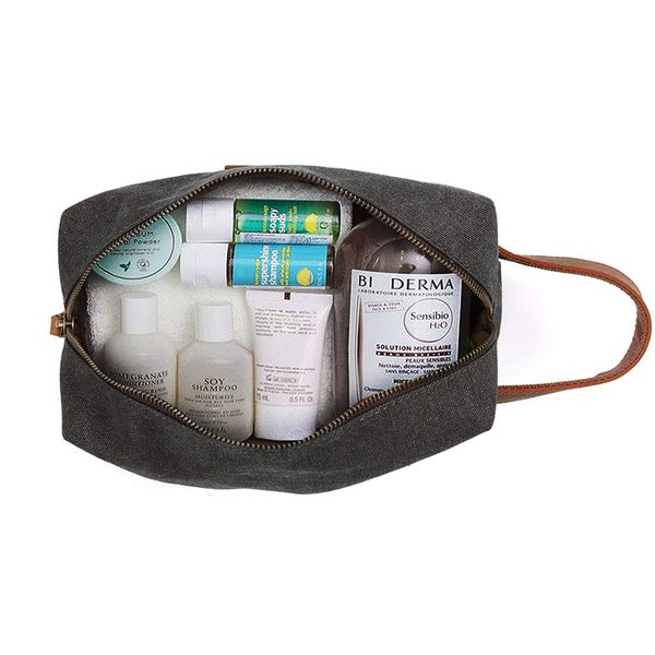 

mens toiletry bag canvas dopp kit travel bathroom bag shaving shower cosmetic cosmetic makeup organizer lj201008