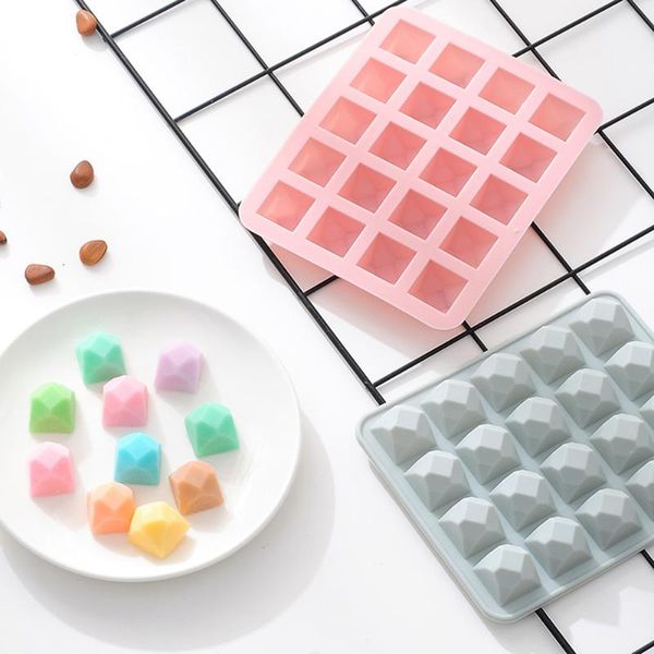 

baking moulds 20-cavity polygon candy silicone molds,chocolate truffles mold,ice cube tray,grid fondant mould,candy mold gummy jelly