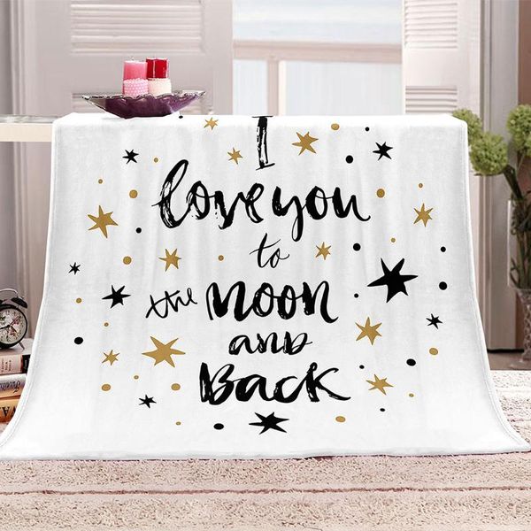 

blankets baby soft personality star print flannel blanket comfortable breathable material suitable for sofa bedroom bed