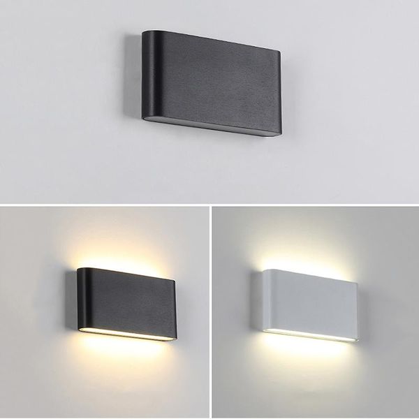 

outdoor wall lamps ip65 waterproof lamp led aluminum light 6/12w courtyard night lights for porch garden decora corridor lighting