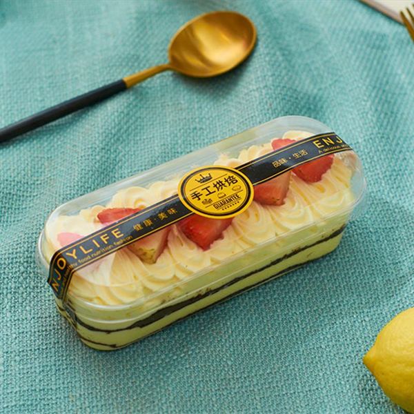 

gift wrap 50pcs pet square transparent plastic box cookies bread cake packaging boxes party favors diy pudding ice cream dessert