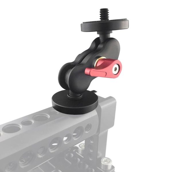 

bracket double ballhead arm universal 180 degree ratation dslr camera portable multifunctional with shoe mount for monitor tripod heads