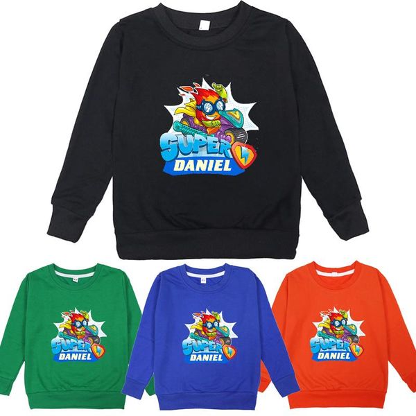 

women's hoodies & sweatshirts game printed child super zings kids hoodie toddler cartoon superzings pullover casual boys girls sportswe, Black