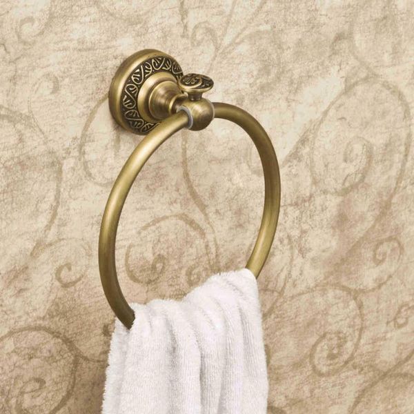 

towel rings copper round ring holder bathroom accessory kicthen wall mounted cloth accessories