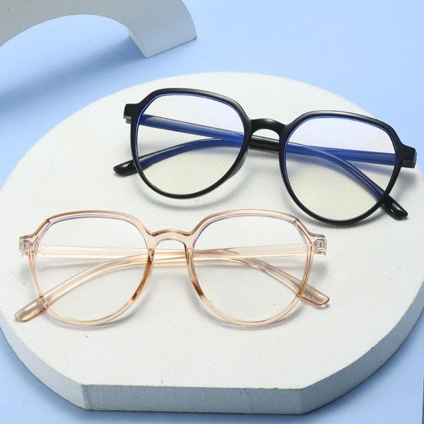 

sunglasses fashion ultra-light transparent anti-blue light flat mirror korean version of the style small face myopia glasses for men women, White;black