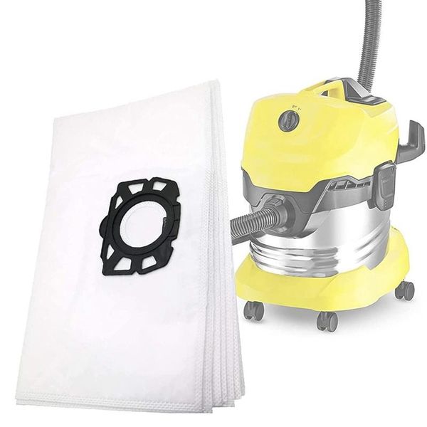 

vacuum cleaners 12pcs cleaner bags for karcher mv4 mv5 mv6 wd4 wd5 wd6 with small brush wet and dry