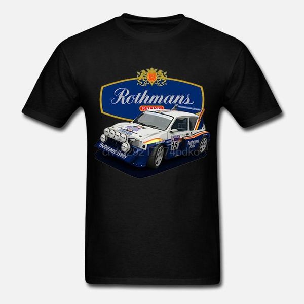 

men's t-shirts mg metro 6r4 classic rally racing car t-shirt group b wrc rothmans, White;black