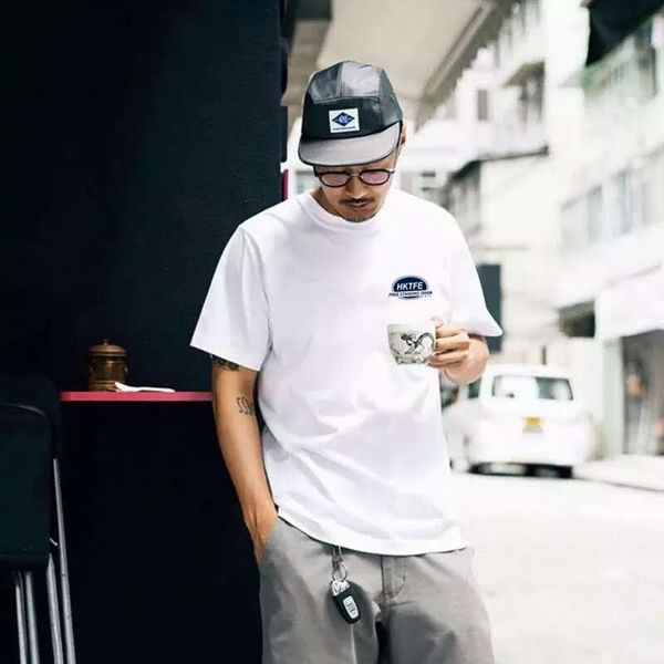

men's t shirt round neck half sleeve summer short black and white fashion brand, White;black